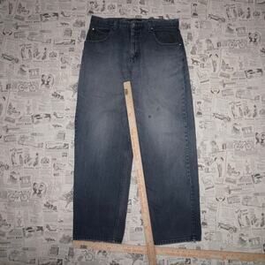 36 - Vintage Y2K Anchor blue baggy faded 2000s skate pants